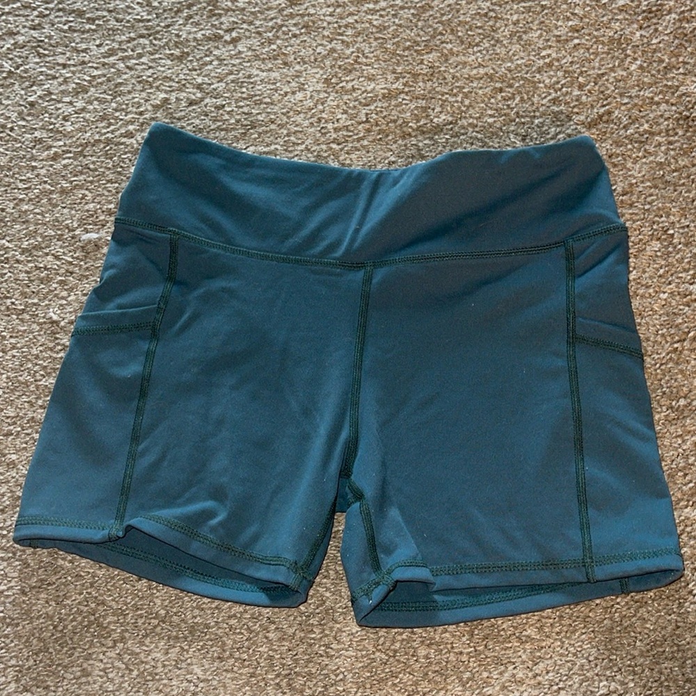 Senita dark evergreen shorts